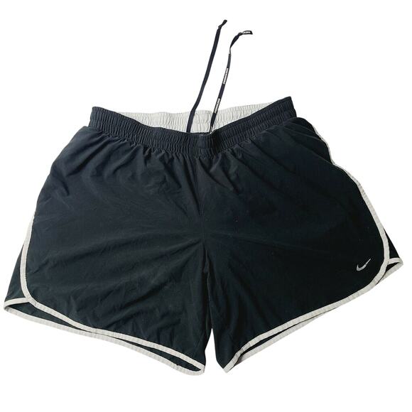 Nike Pants - Nike Women's Dri Fit Black Running Athletic Shorts Back Pocket Size Large